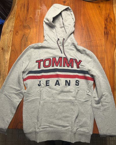 Tommy jeans hoodie grau - jeans,